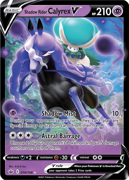 Shadow Rider Calyrex V 074/198