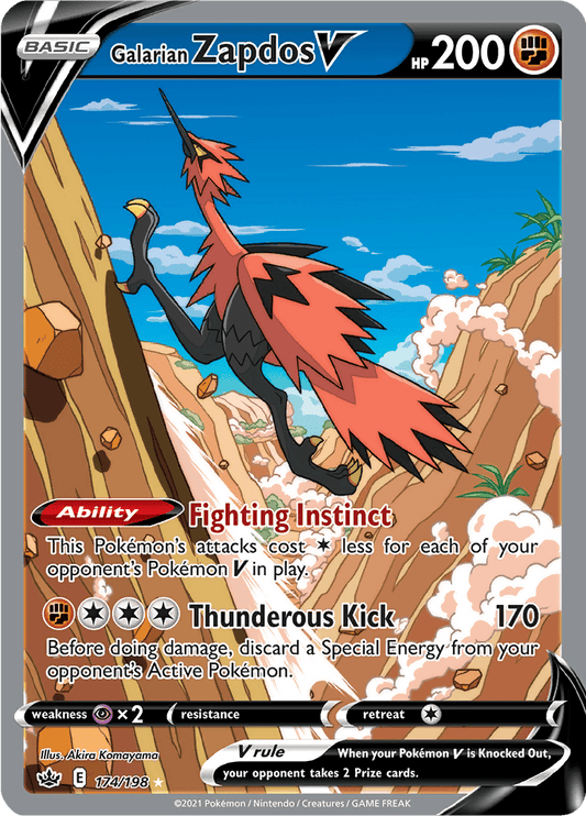 Galarian Zapdos V (Alternate Full Art) 174/198