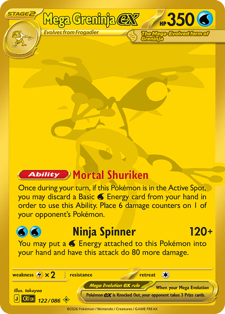 Mega Greninja Ex - 122/086