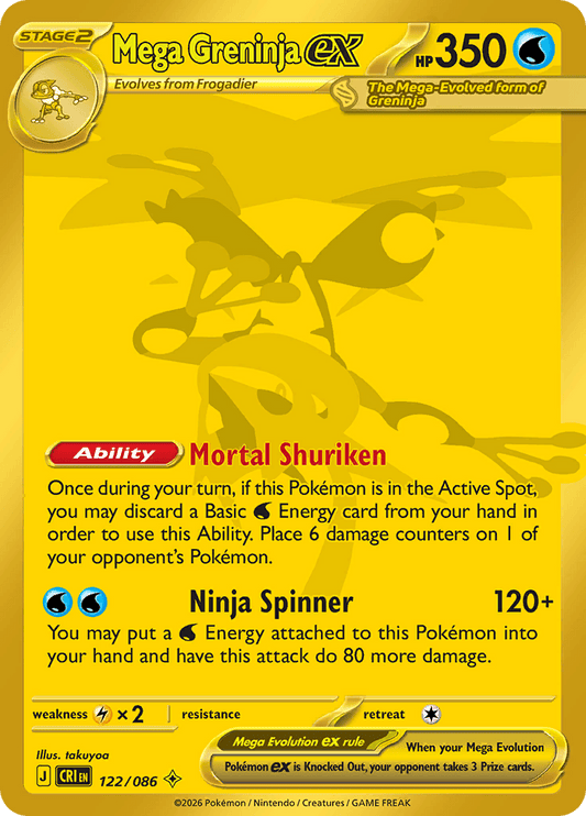 Mega Greninja Ex - 122/086