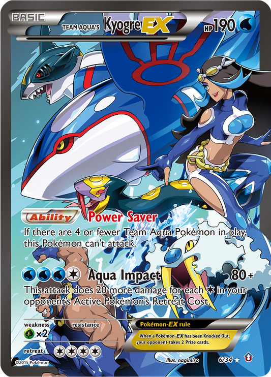 Team Aqua's Kyogre EX 6/34