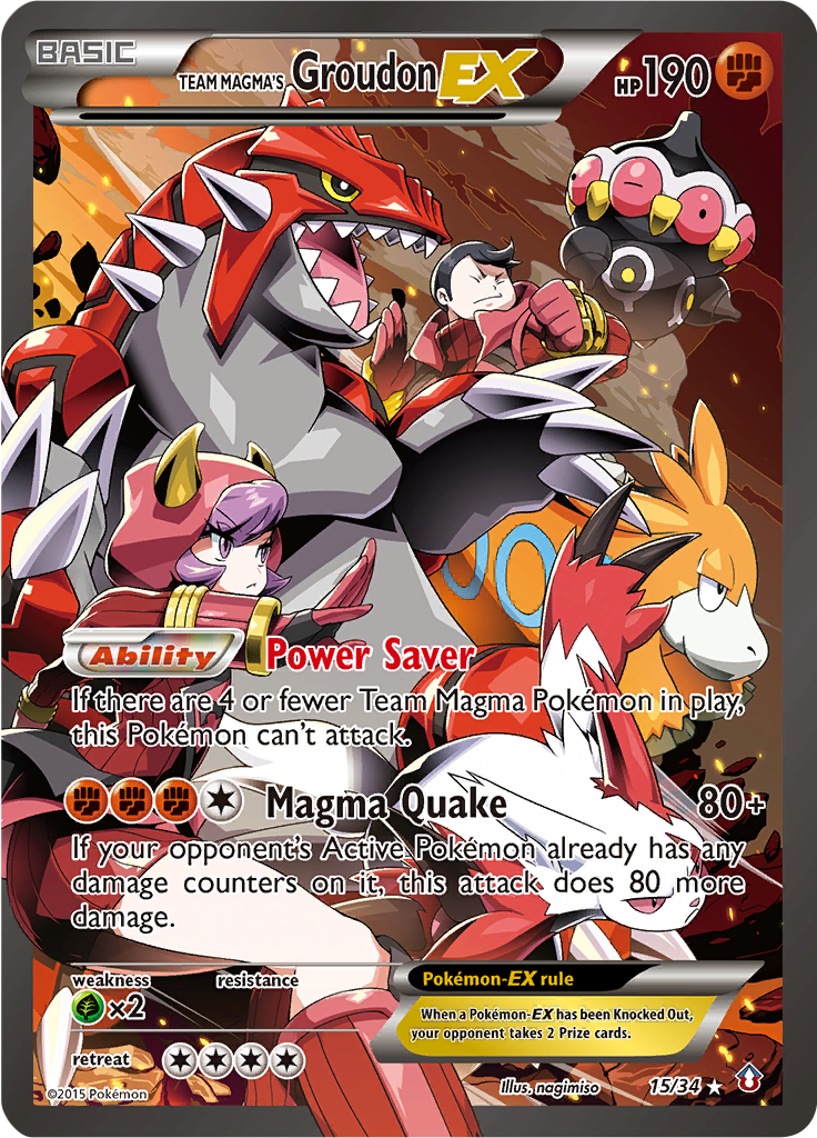 Team Magma's Groudon EX 15/34