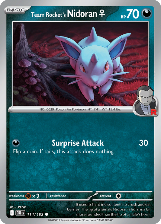 Team Rocket's Nidoran 114/182