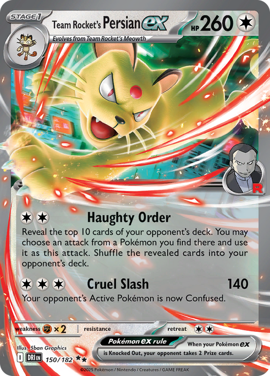 Team Rocket's Persian Ex - 150/182