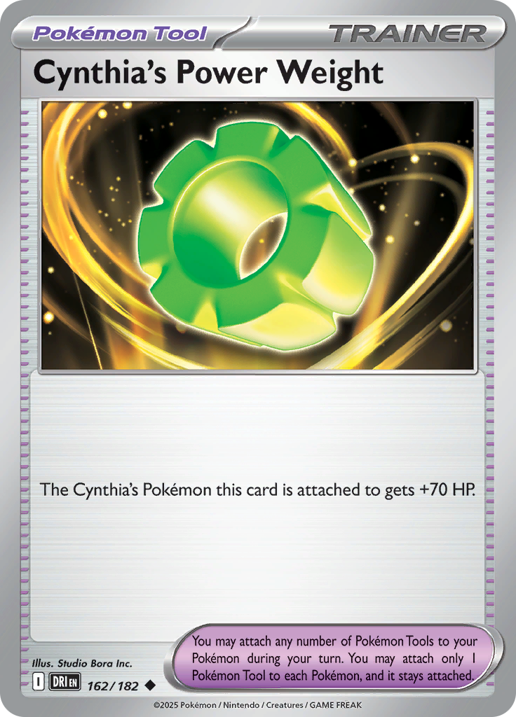 Cynthia's Power Weight 162/182