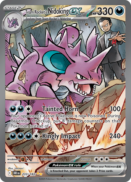 Team Rocket's Nidoking Ex - 233/182