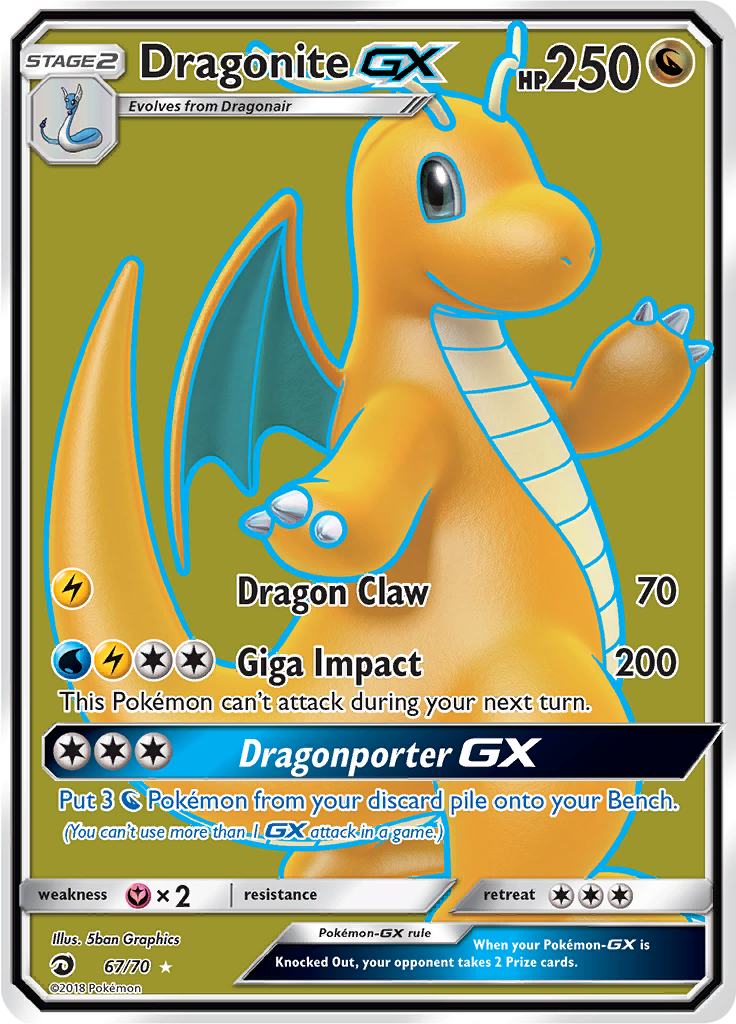 Dragonite GX - 67/70