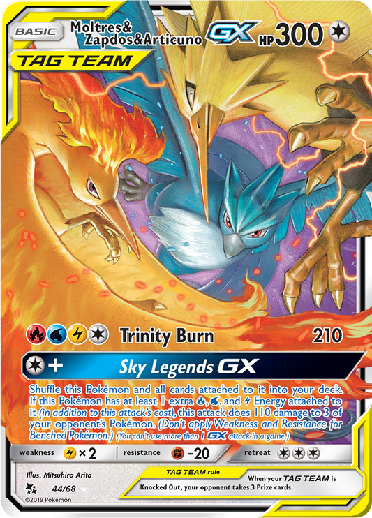 Moltres & Zapdos & Articuno GX 44/68