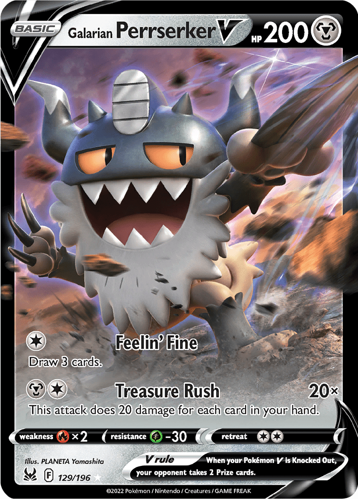 Galarian Perrserker V - 129/196