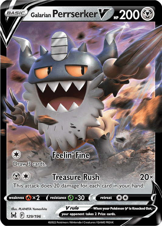 Galarian Perrserker V - 129/196