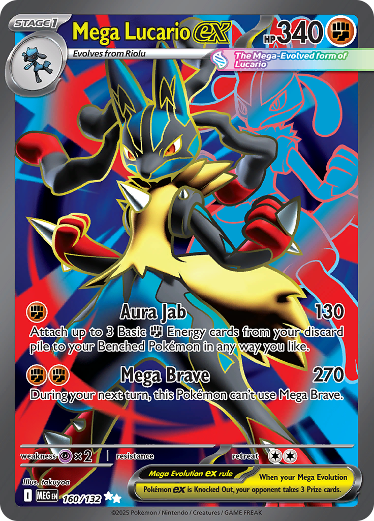 Mega Lucario Ex - 160/132