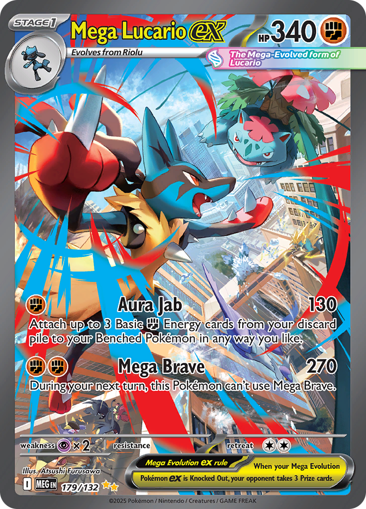 Mega Lucario Ex - 179/132