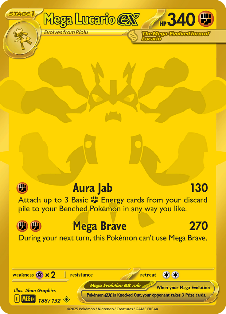 Mega Lucario Ex - 188/132