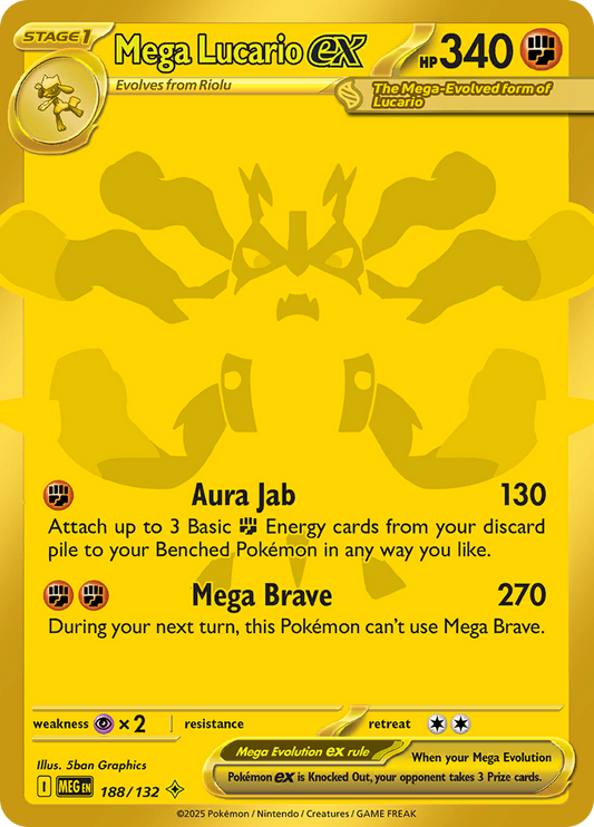 Mega Lucario Ex - 188/132