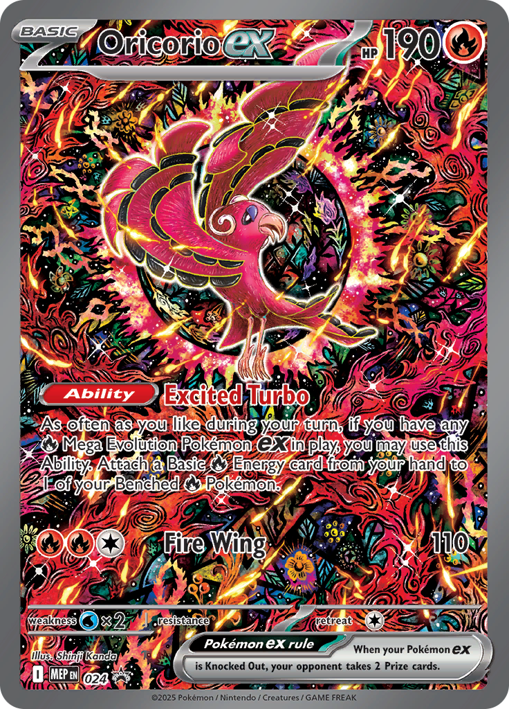 Mega Charizard X Ex 023 / Oricorio Ex 024