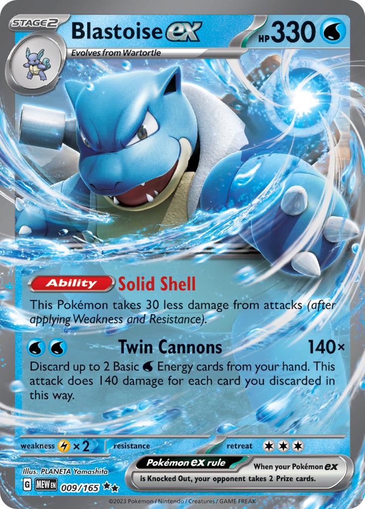 Blastoise Ex 009/165