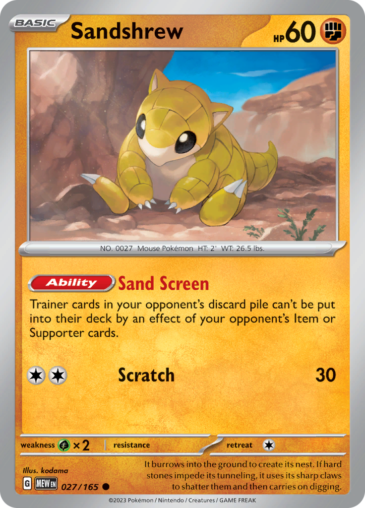 Sandshrew 027/165