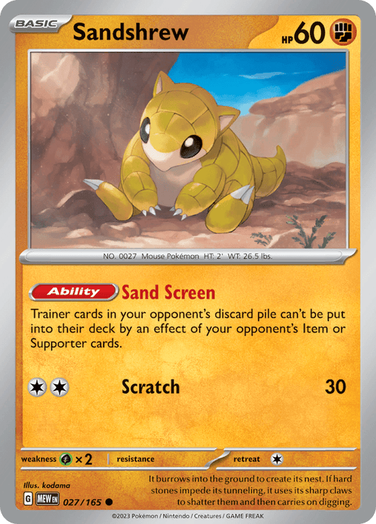Sandshrew 027/165
