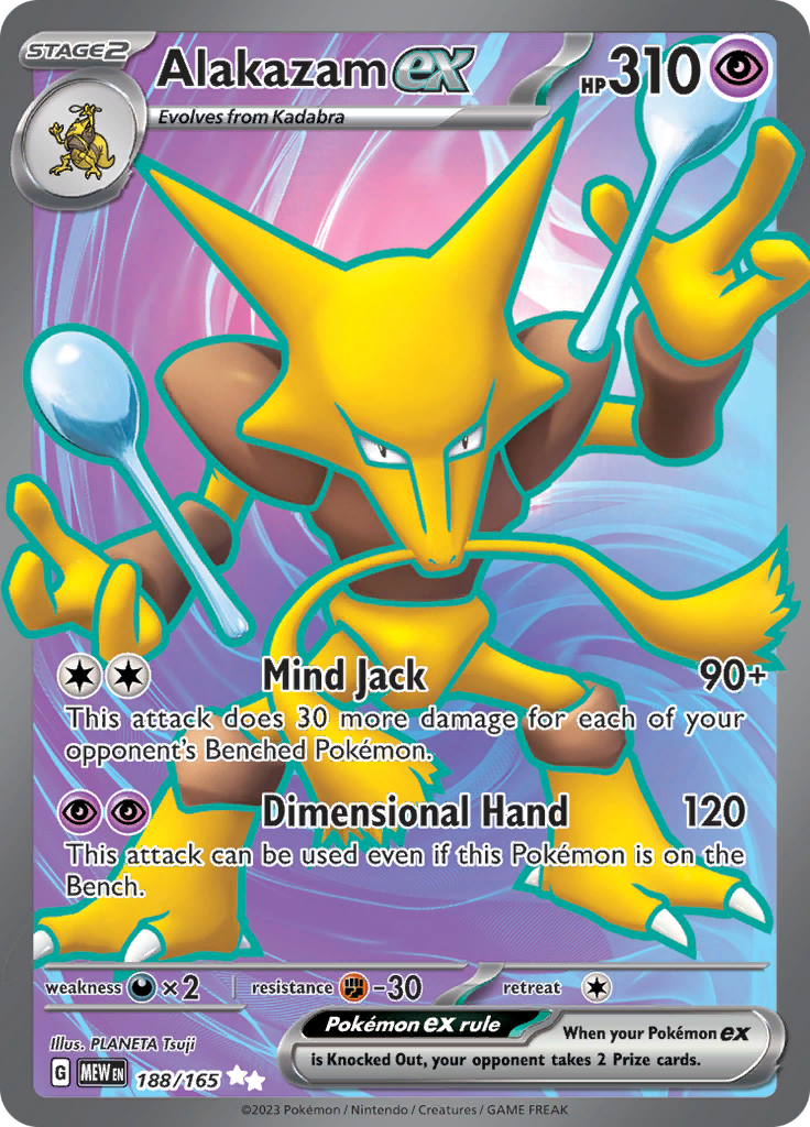 Alakazam Ex 188/165