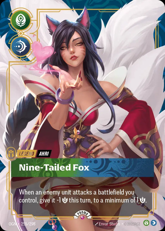 Ahri, Nine-Tailed Fox 255/298 - Riftbound Organized Play Promotional Cards (OPP)