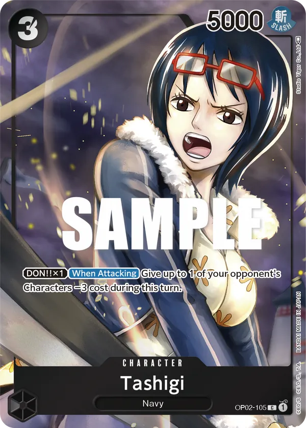 Tashigi (Box Topper) OP02-105