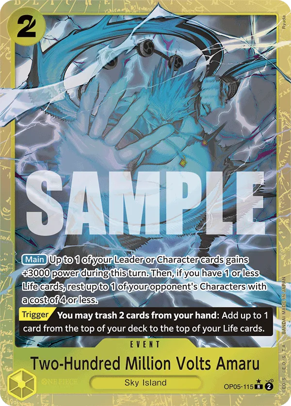 Two-Hundred Million Volts Amaru (Alternate Art) OP05-115