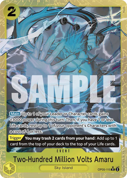 Two-Hundred Million Volts Amaru (Alternate Art) OP05-115