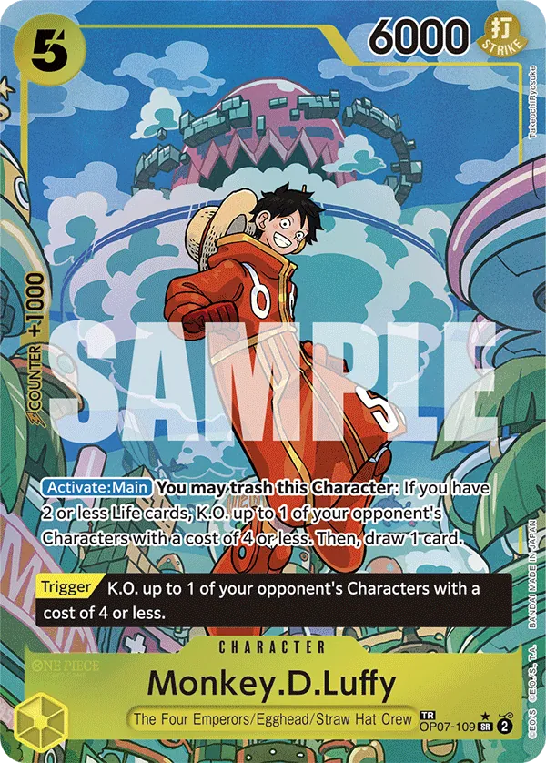 Monkey.D.Luffy (SP) OP07-109
