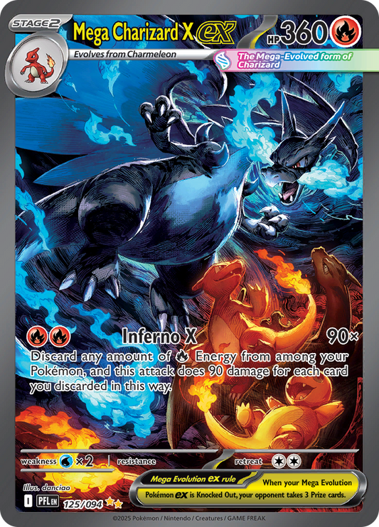 Mega Charizard X Ex 125/094