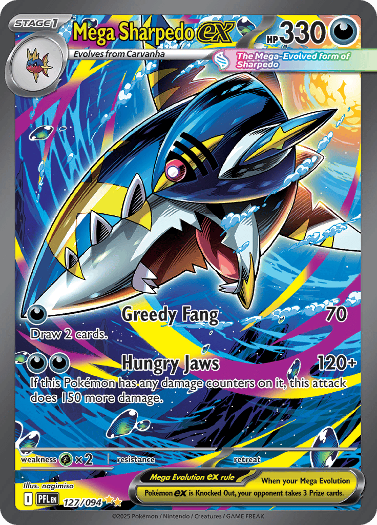 Mega Sharpedo Ex - 127/094