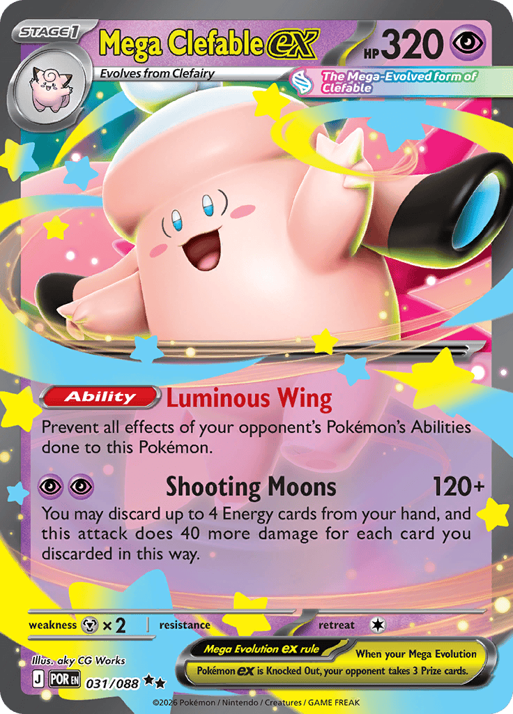 Mega Clefable Ex - 031/088