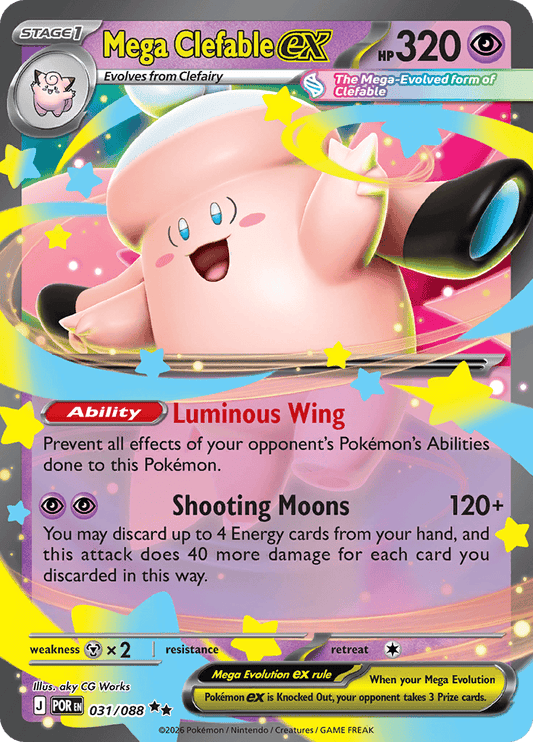 Mega Clefable Ex - 031/088