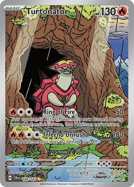 Carta Pokmon Terapagos Ex - Ilustracin Especial 170/142 Stellar Crown - Rara SIR Carta Pokmon Terapagos Ex - Ilustracin Especial 170/142 Stellar Crown - Rara SIR