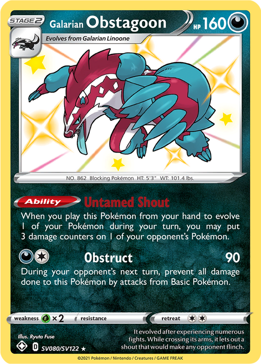 Galarian Obstagoon SV080/SV122