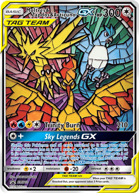 Moltres & Zapdos & Articuno GX SM210