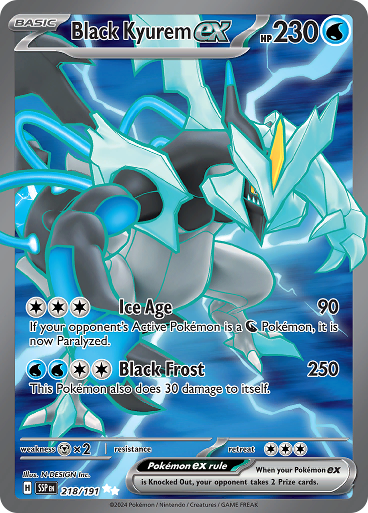 Black Kyurem Ex - 218/191