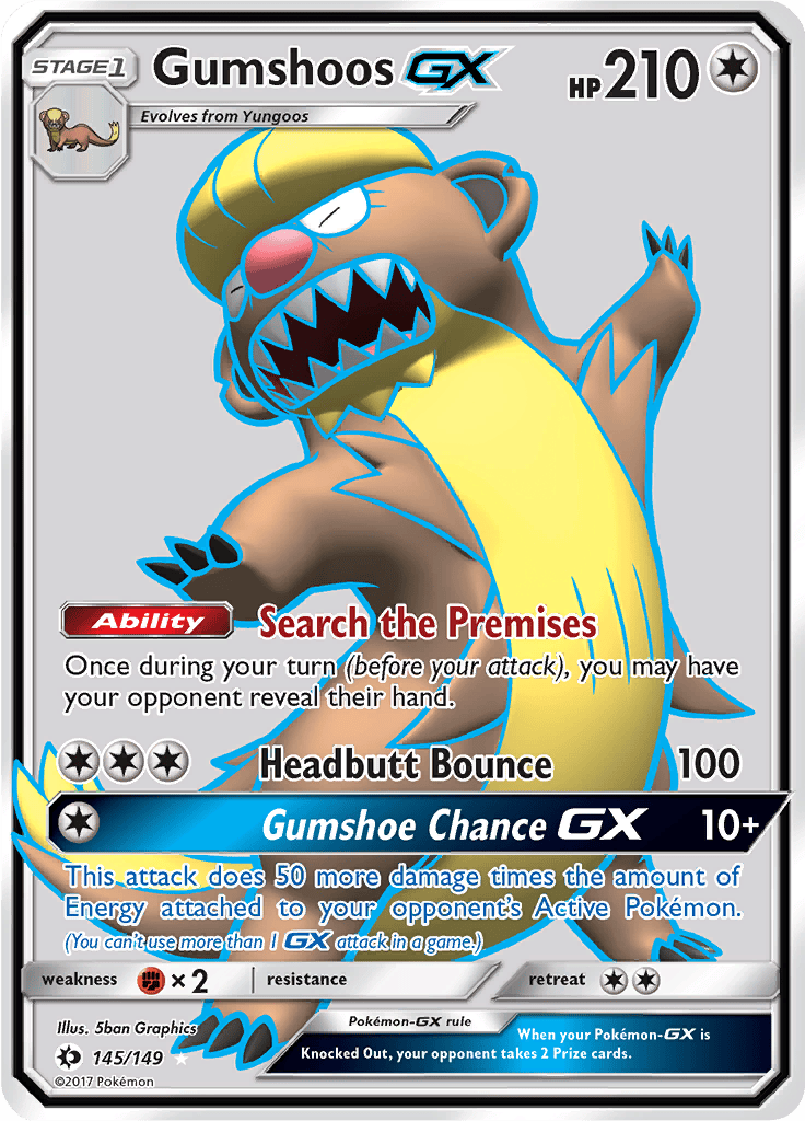 Gumshoos GX (Full Art) 145/149