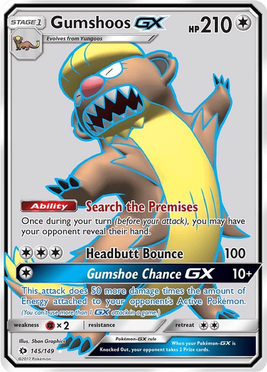 Gumshoos GX (Full Art) 145/149