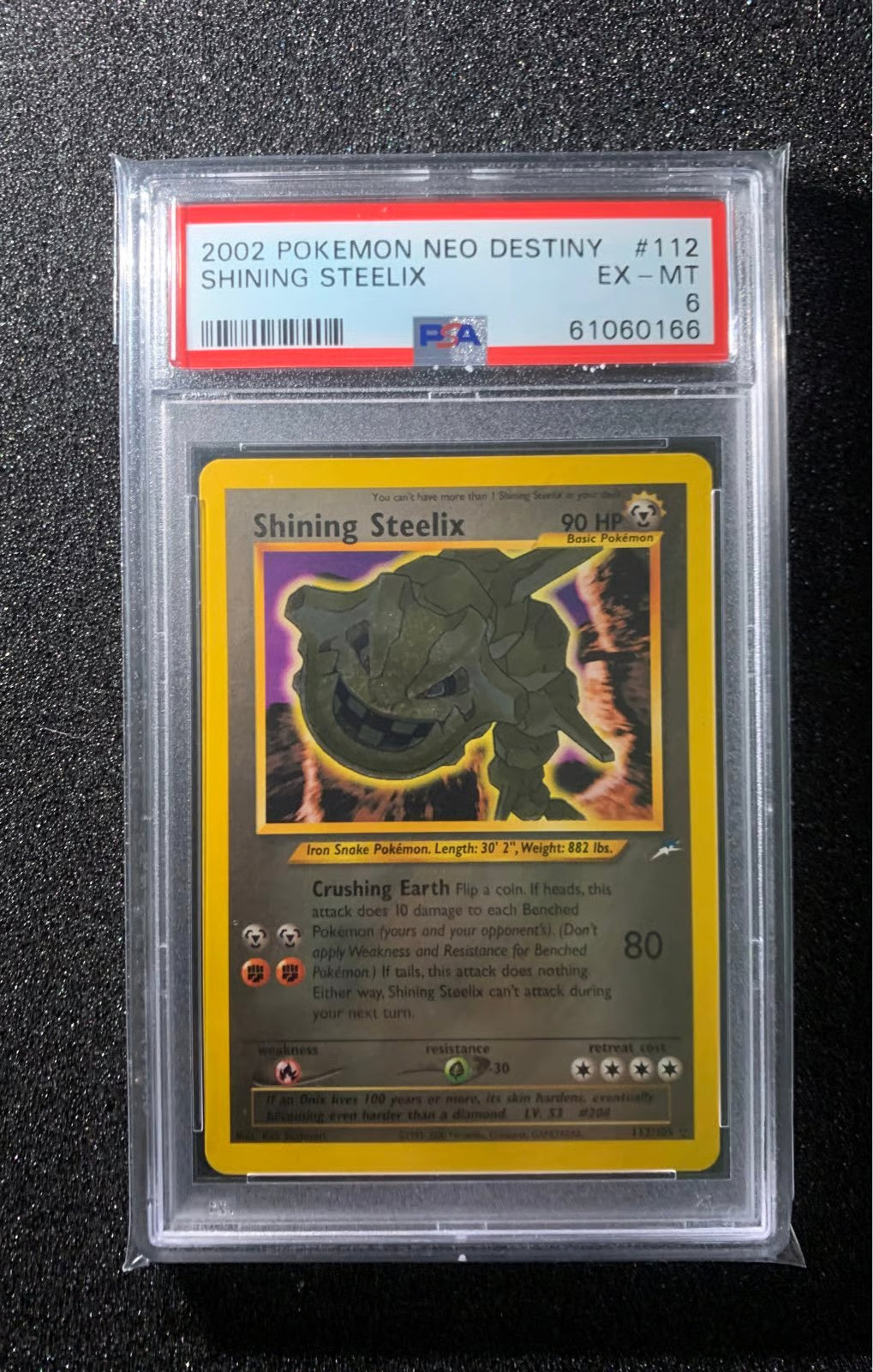 Shining Steelix 112/105 (PSA 6)