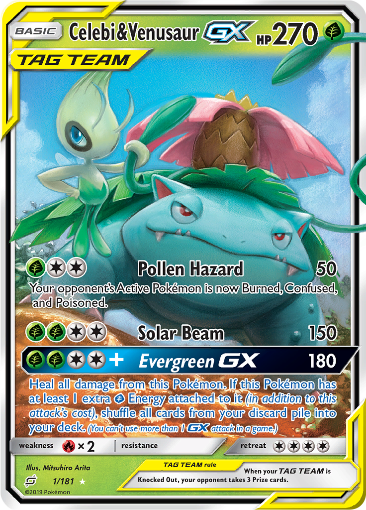Celebi & Venusaur GX 1/181