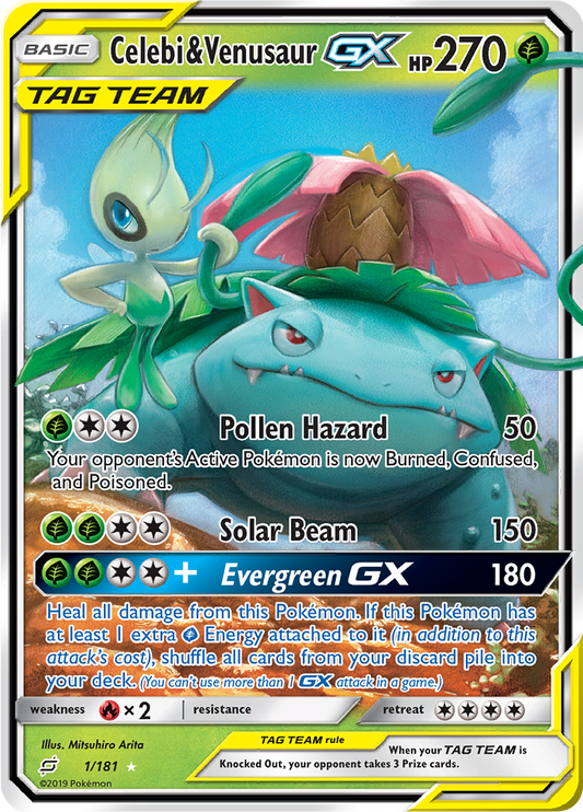 Celebi & Venusaur GX 1/181