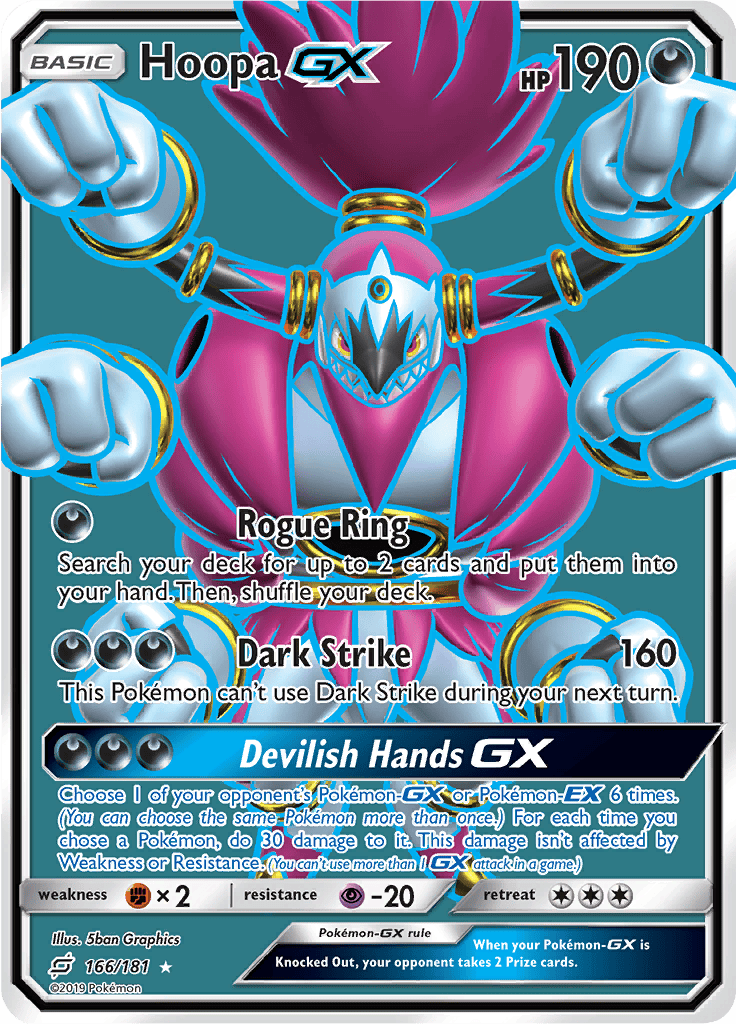 Hoopa GX (Full Art) 166/181