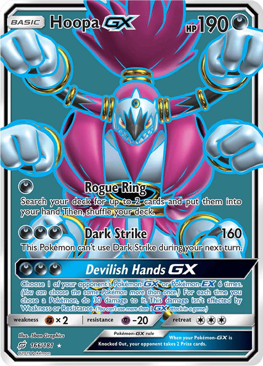 Hoopa GX (Full Art) 166/181