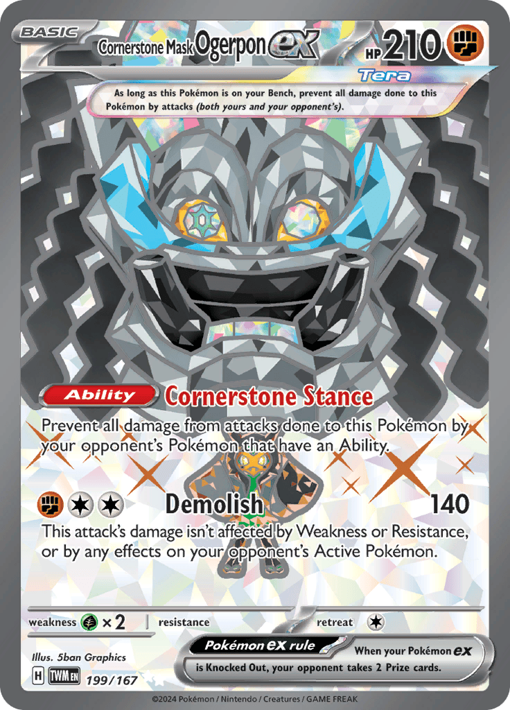 Cornerstone Mask Ogerpon Ex 199/167