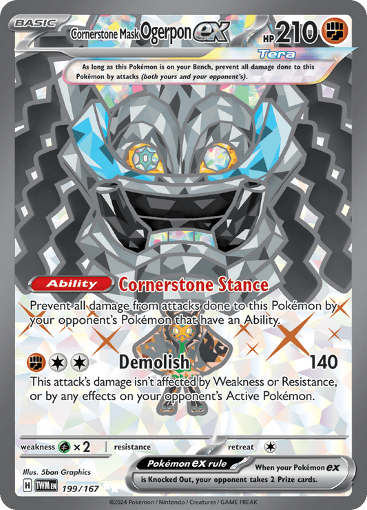 Cornerstone Mask Ogerpon Ex 199/167