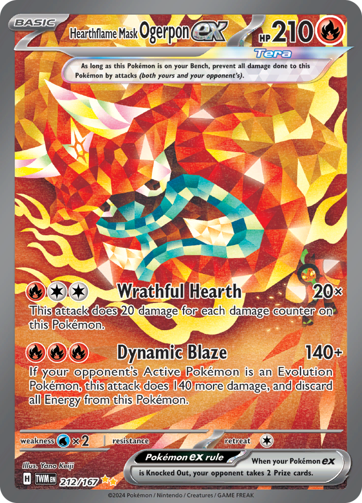 Hearthflame Mask Ogerpon Ex 212/167