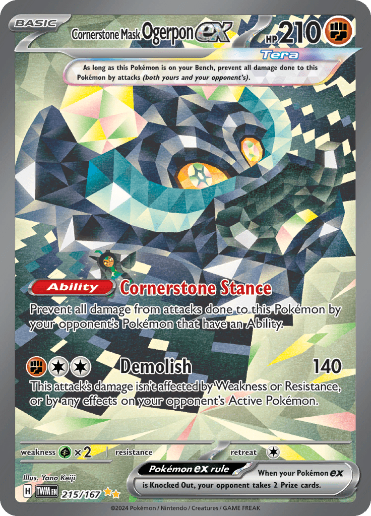 Cornerstone Mask Ogerpon Ex 215/167