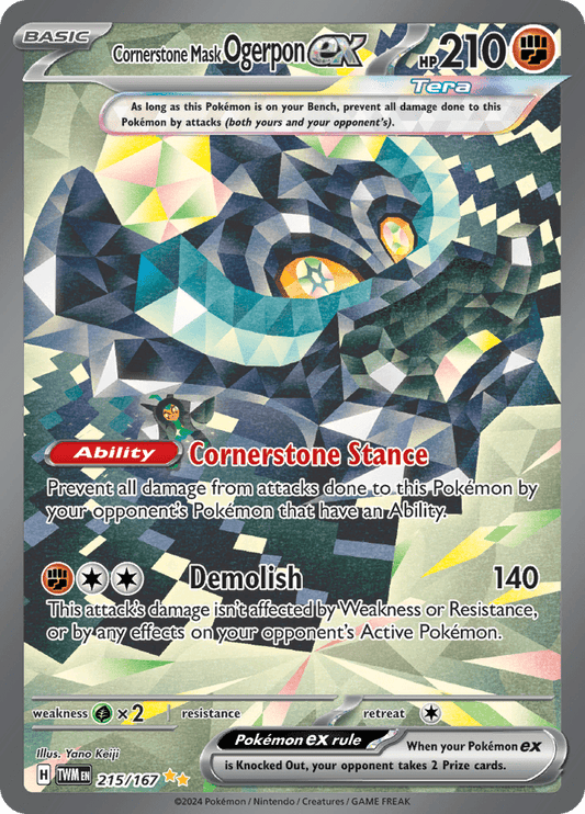 Cornerstone Mask Ogerpon Ex 215/167
