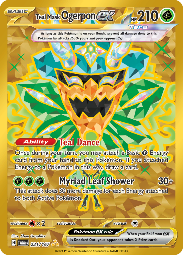 Teal Mask Ogerpon Ex 221/167