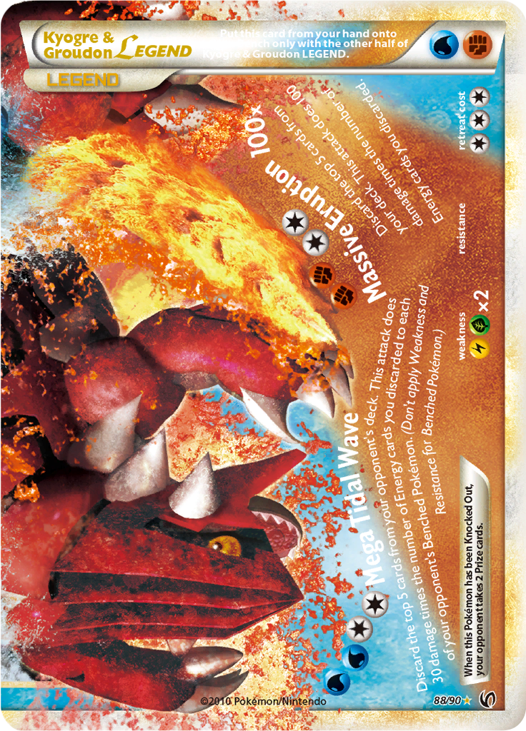 Kyogre & Groudon Legend (Bottom) 88/90